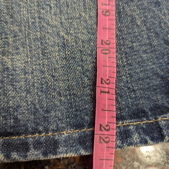 Topshop | Women's Denim Jean Mini Skirt | Split Slit Opening | Blue | Size 2 - Picture 7 of 10